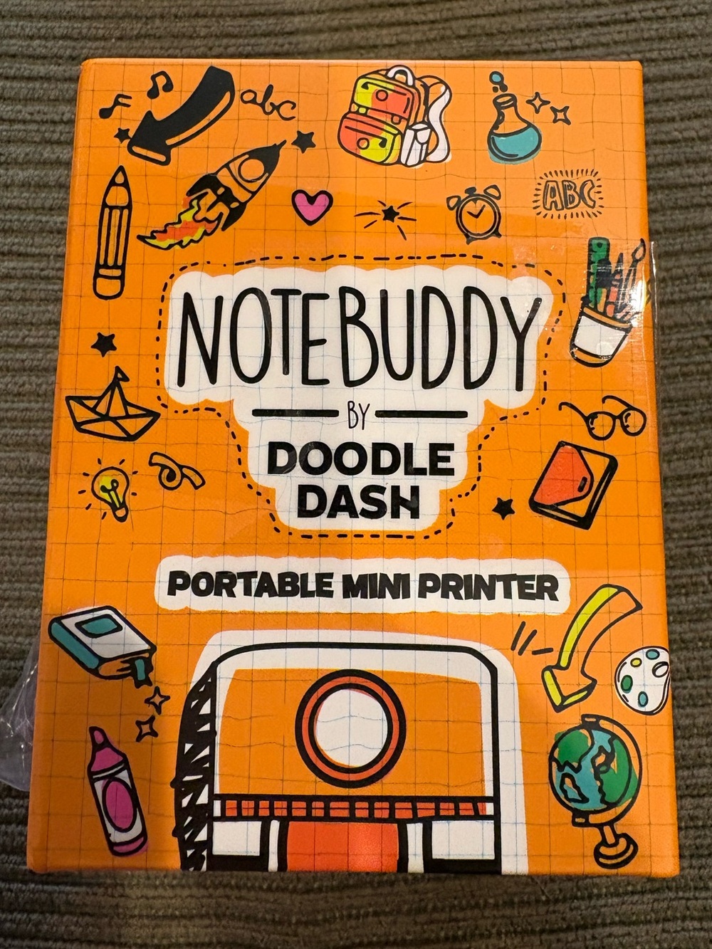 NoteBuddy Portable Mini Printer by Doodle Dash - Orange